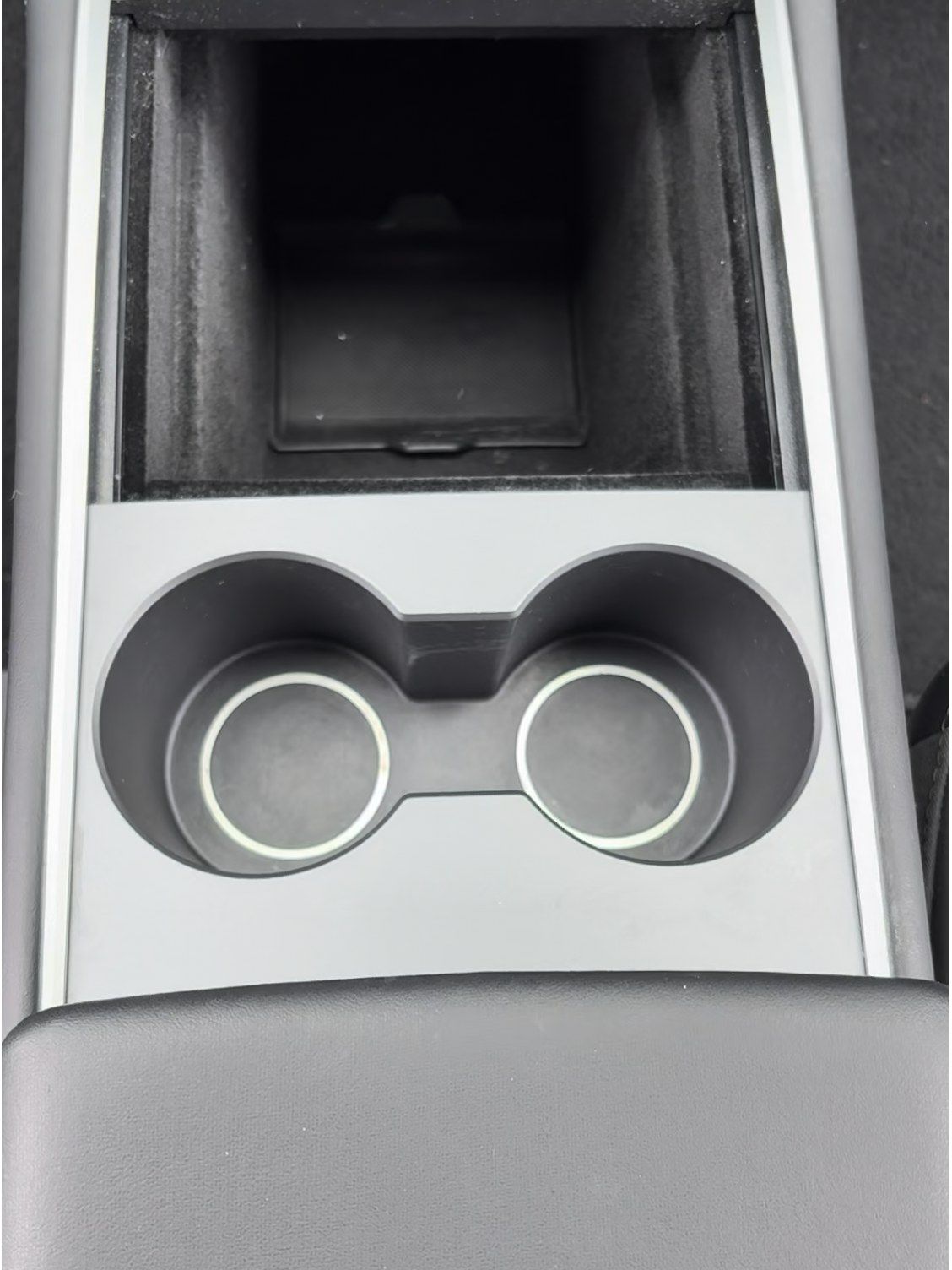 Tesla center console, after