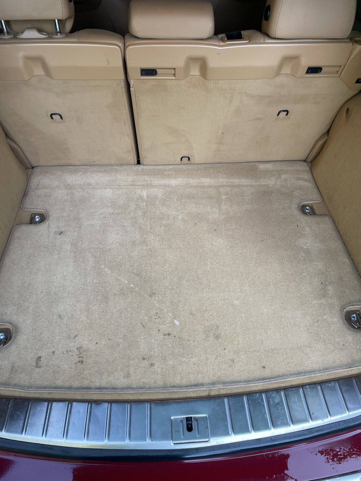 Cargo carpet shampoo, before