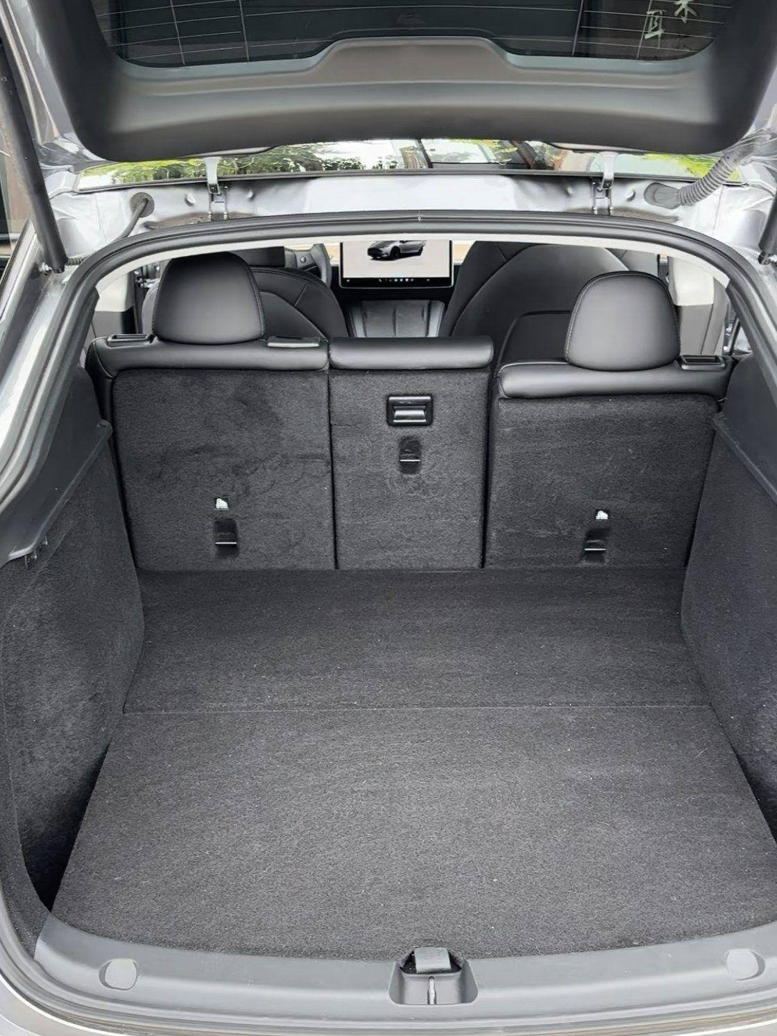 Tesla trunk, after