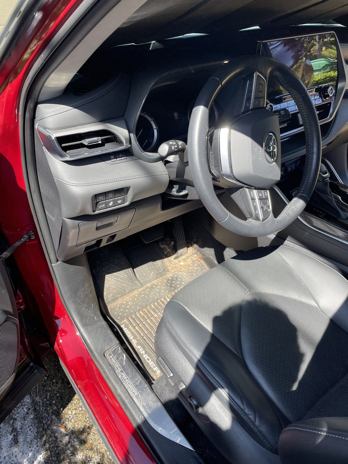 Toyota Highlander interior, after